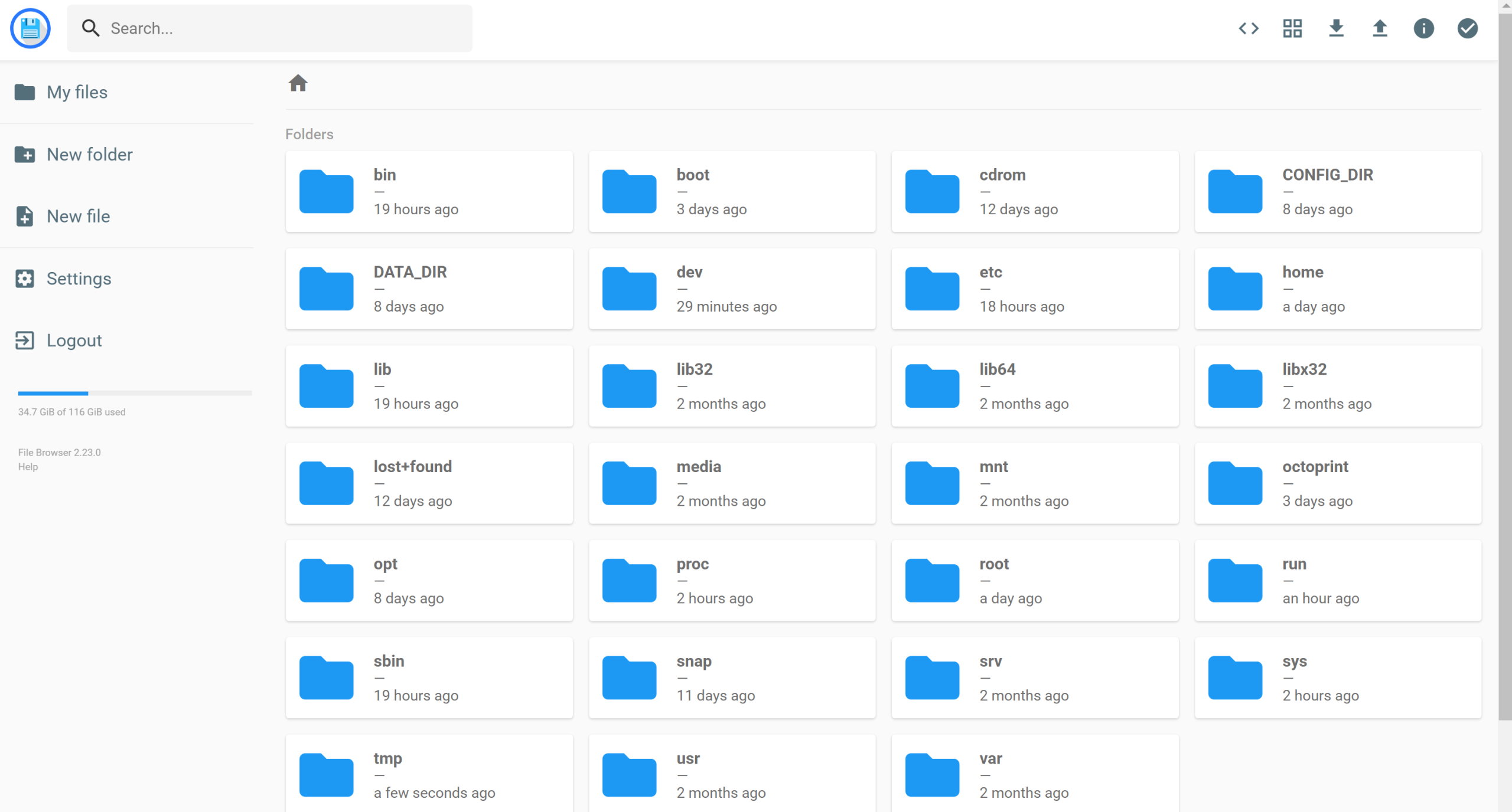Adding a filebrowser for easy config file editing